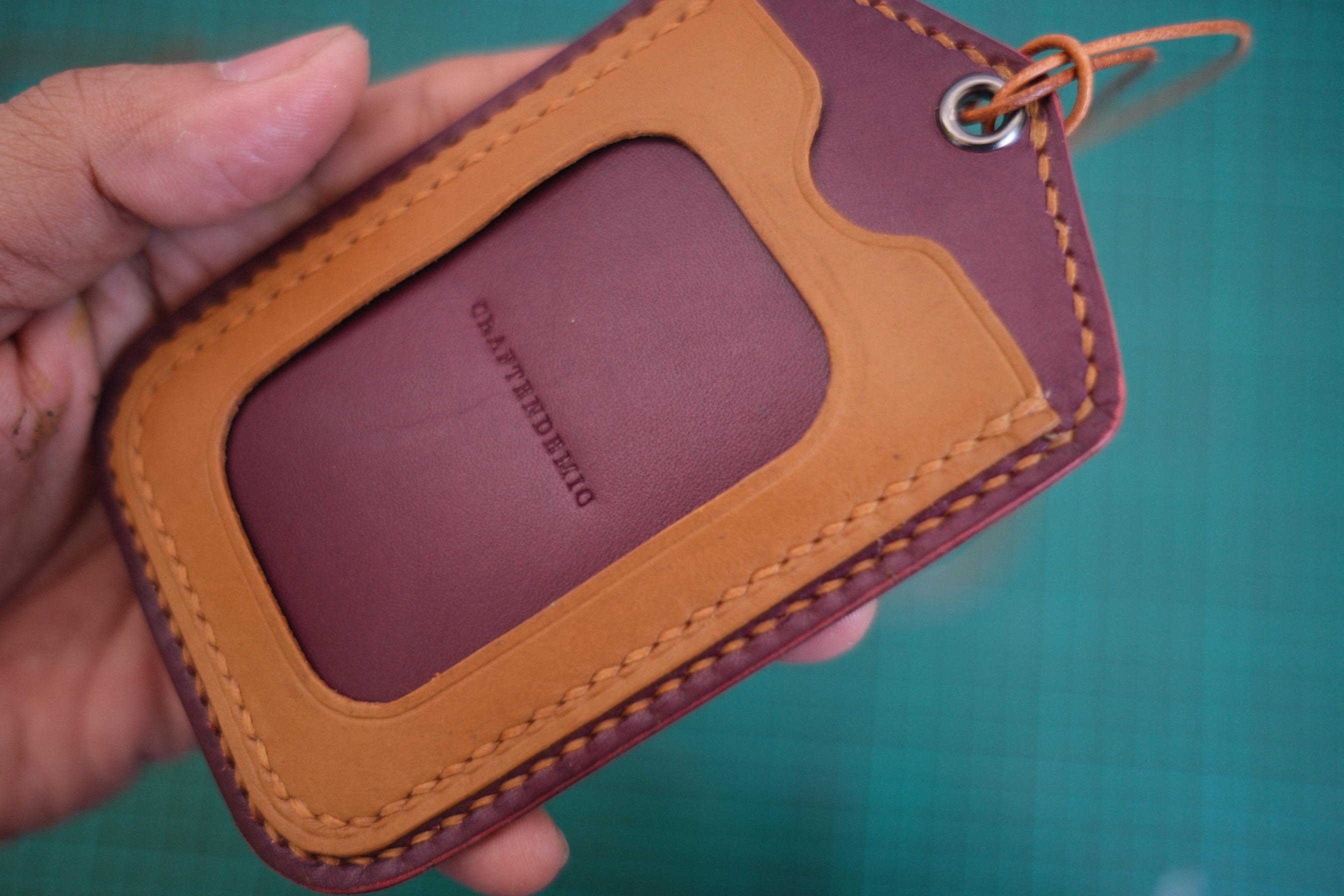 Leather ID Card Holders ID Lanyard