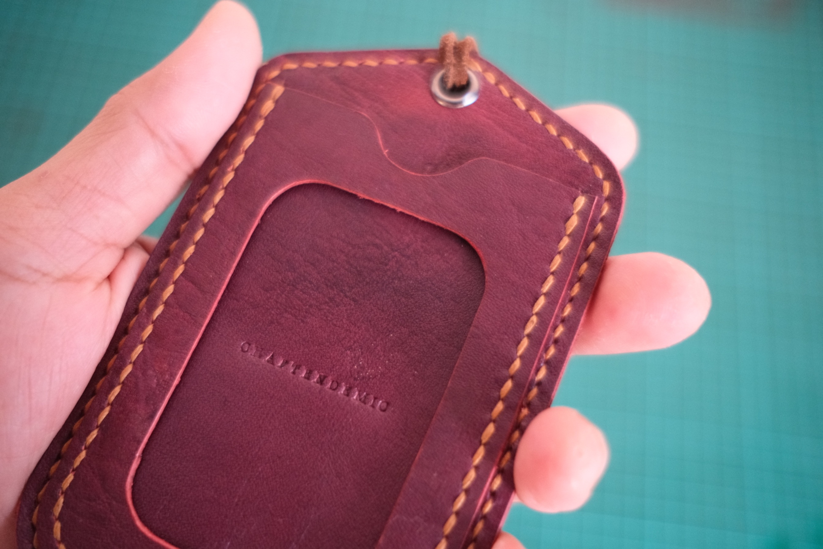 Leather ID Card Holders ID Lanyard