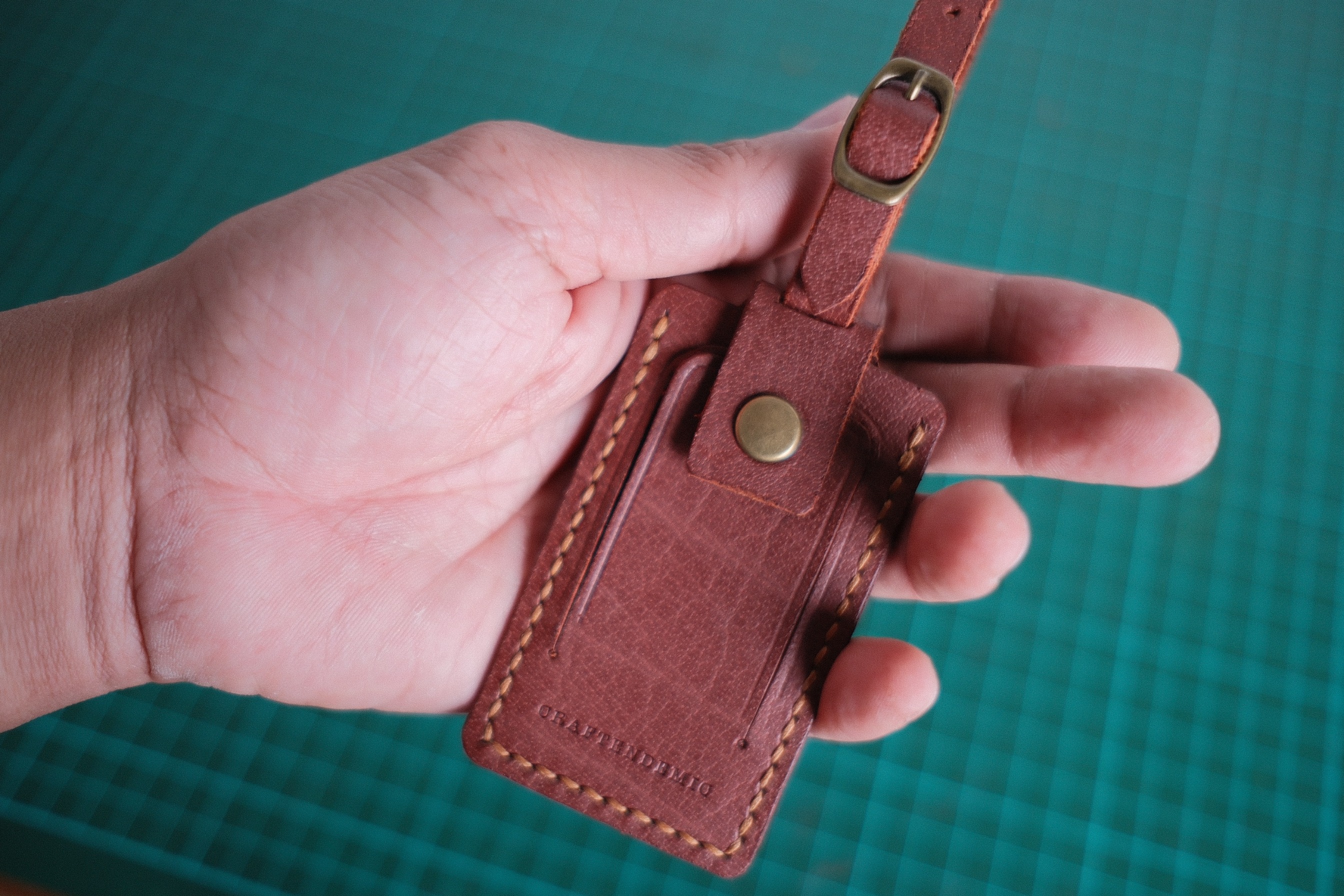 Leather Luggage Tag mk ii