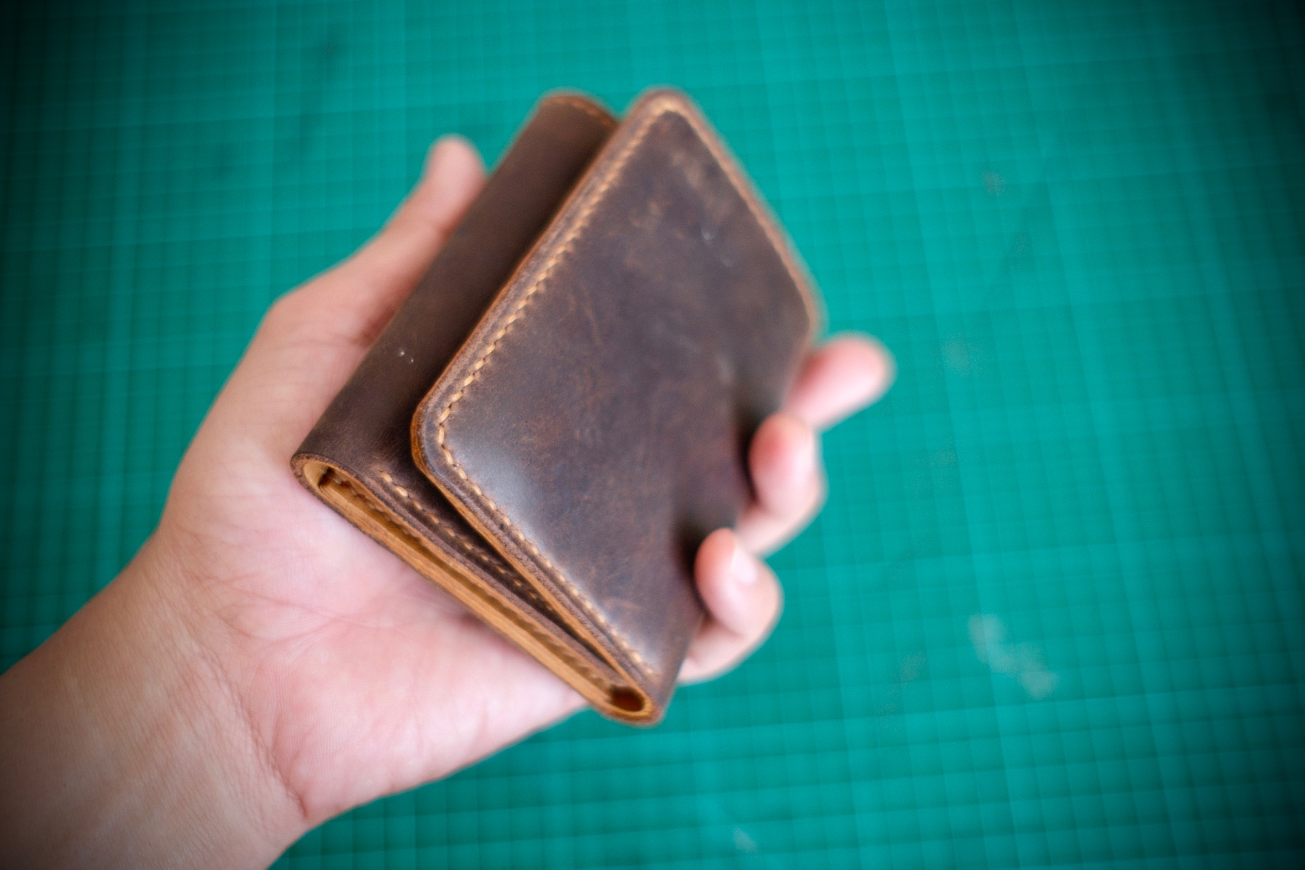 Leather Trifold Man Wallet