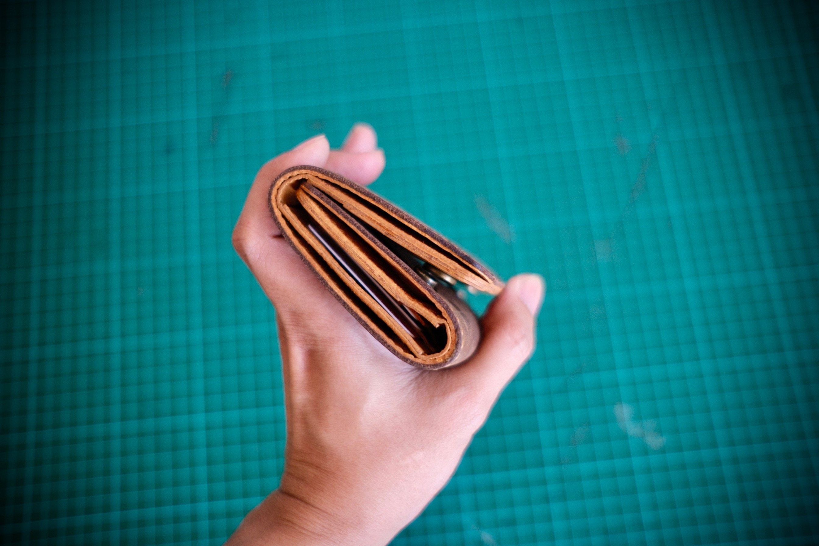 Leather Trifold Man Wallet