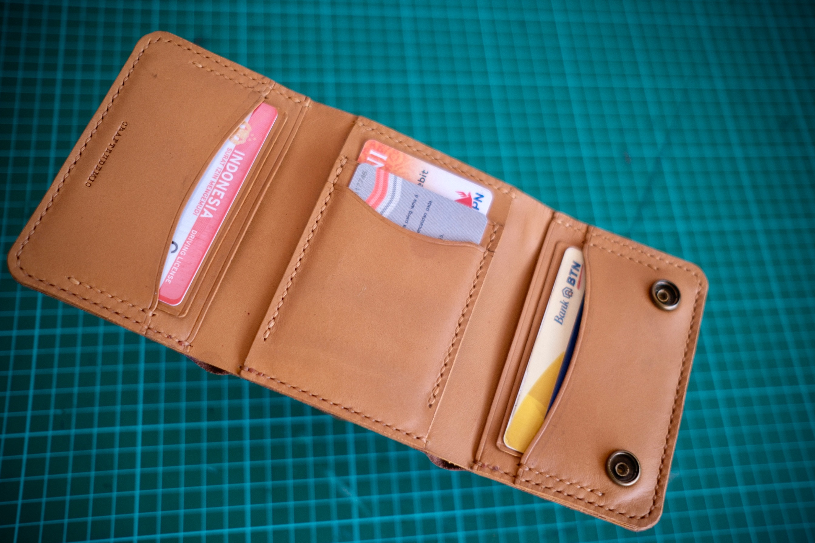 Leather Trifold Man Wallet