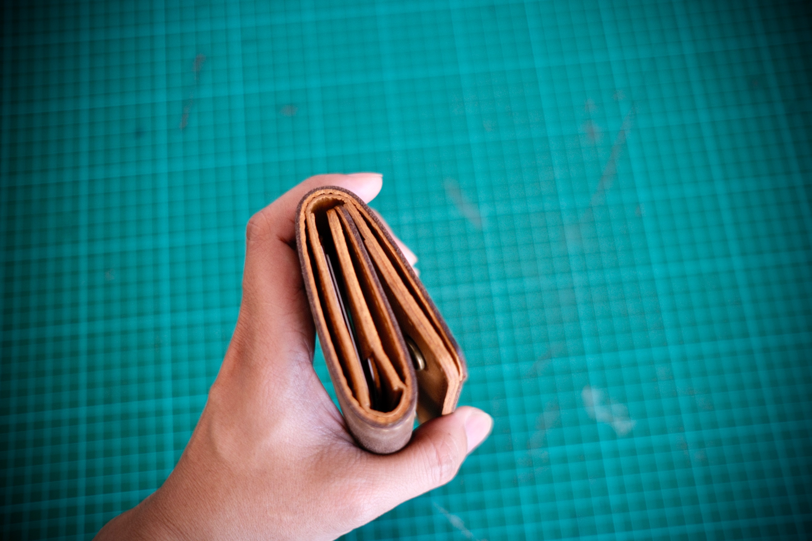 Leather Trifold Man Wallet