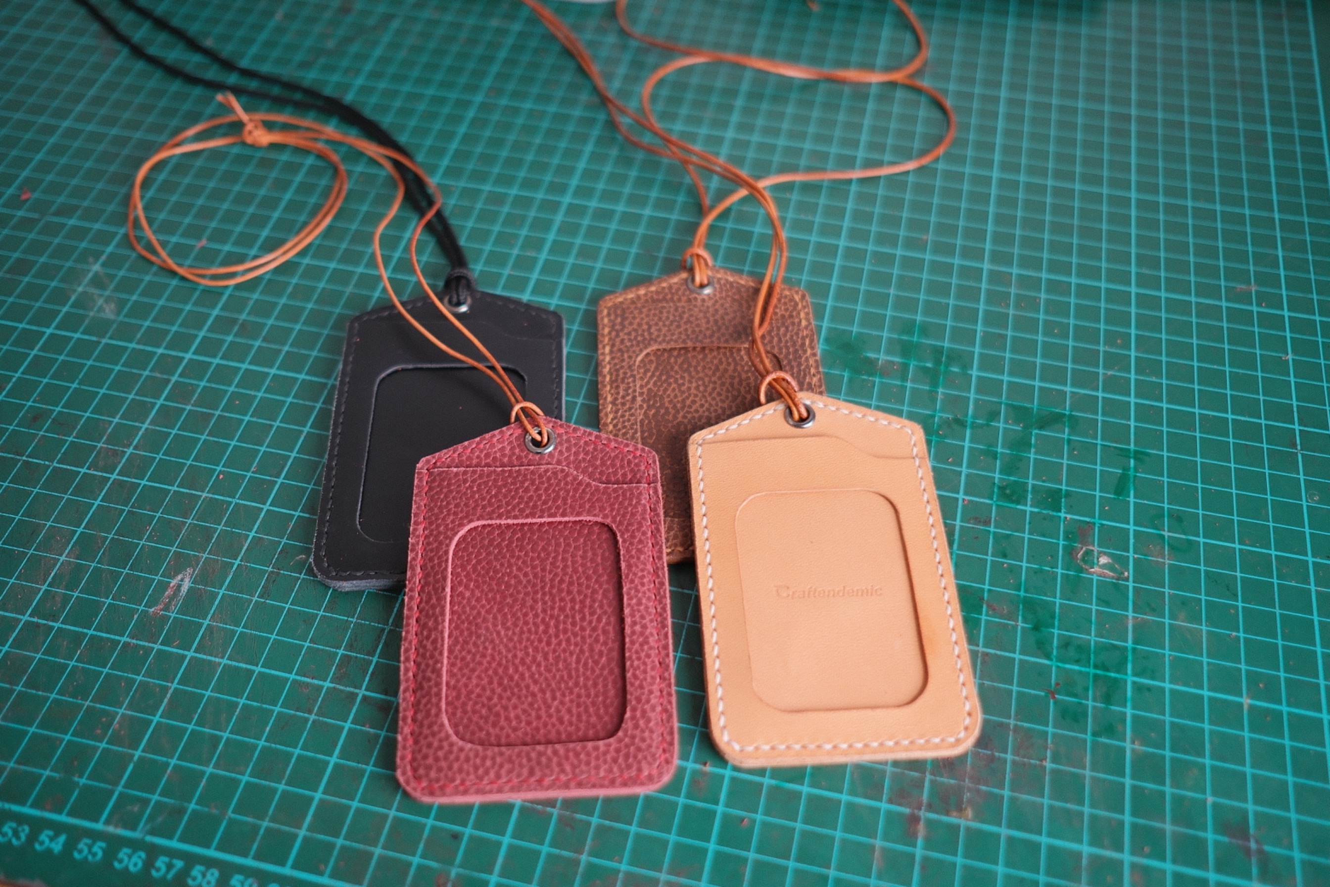 Leather ID Lanyard