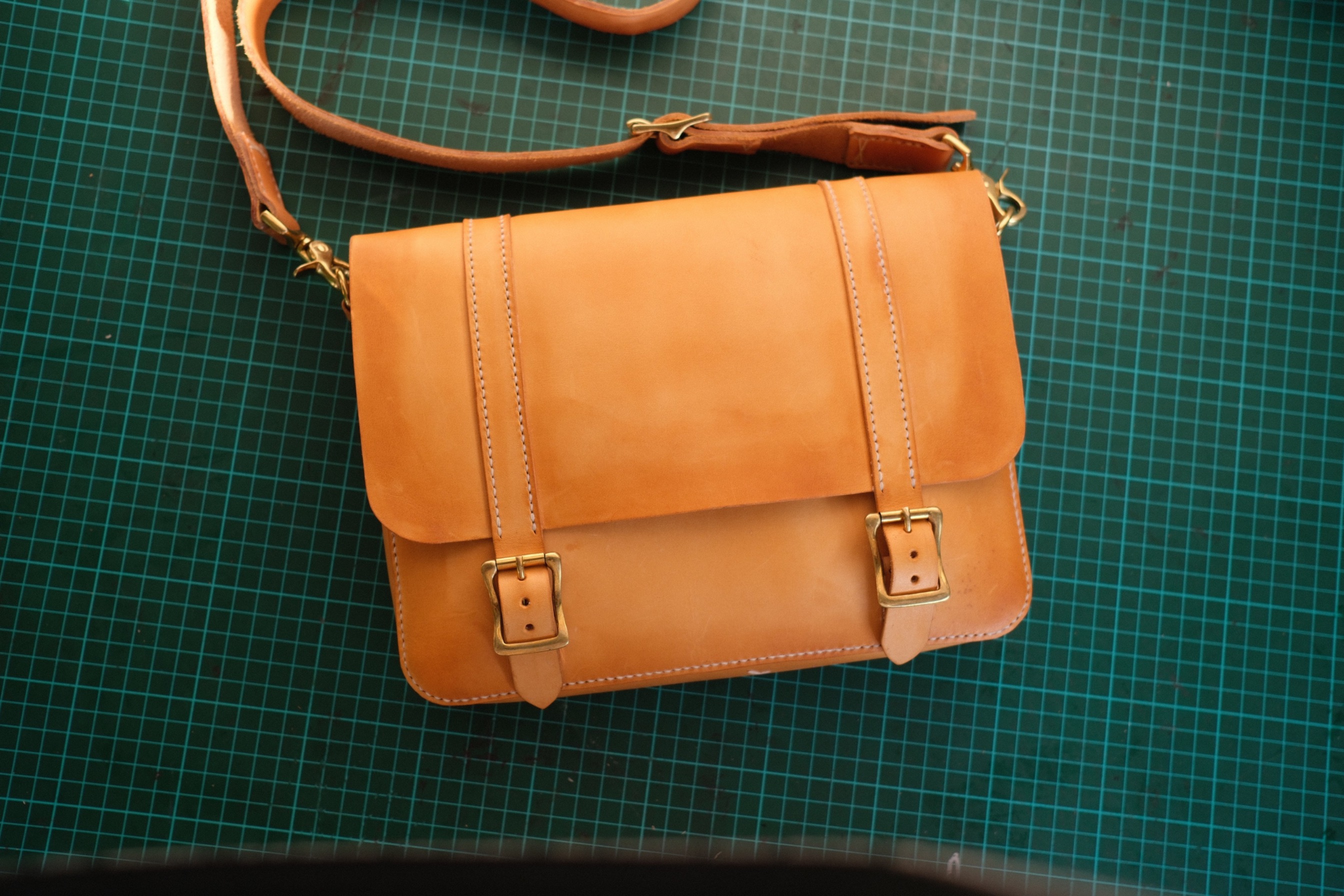 Leather Messenger Bag / man bag