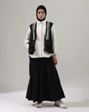 BELYANZA - Elara Outer Vest Black Renda