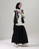 BELYANZA - Elara Outer Vest Black Renda