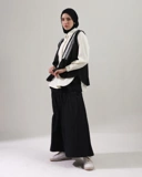 BELYANZA - Elara Outer Vest Black Renda