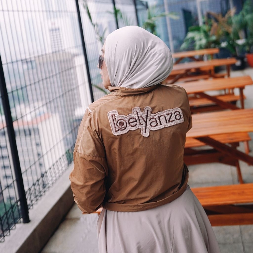 BELYANZA ACTIVE - Cropy Jacket Sport Choco Caramel Dryfit Premium High Quality