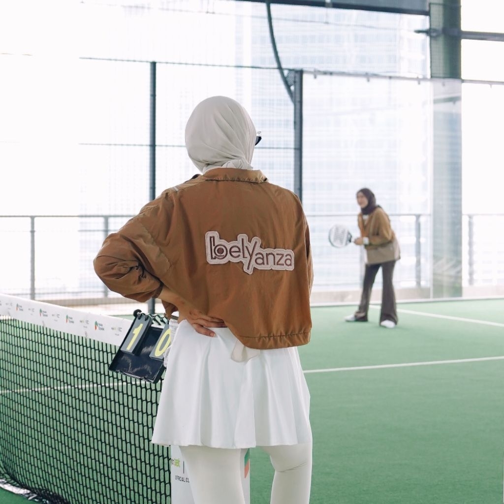 BELYANZA ACTIVE - Cropy Jacket Sport Choco Caramel Dryfit Premium High Quality