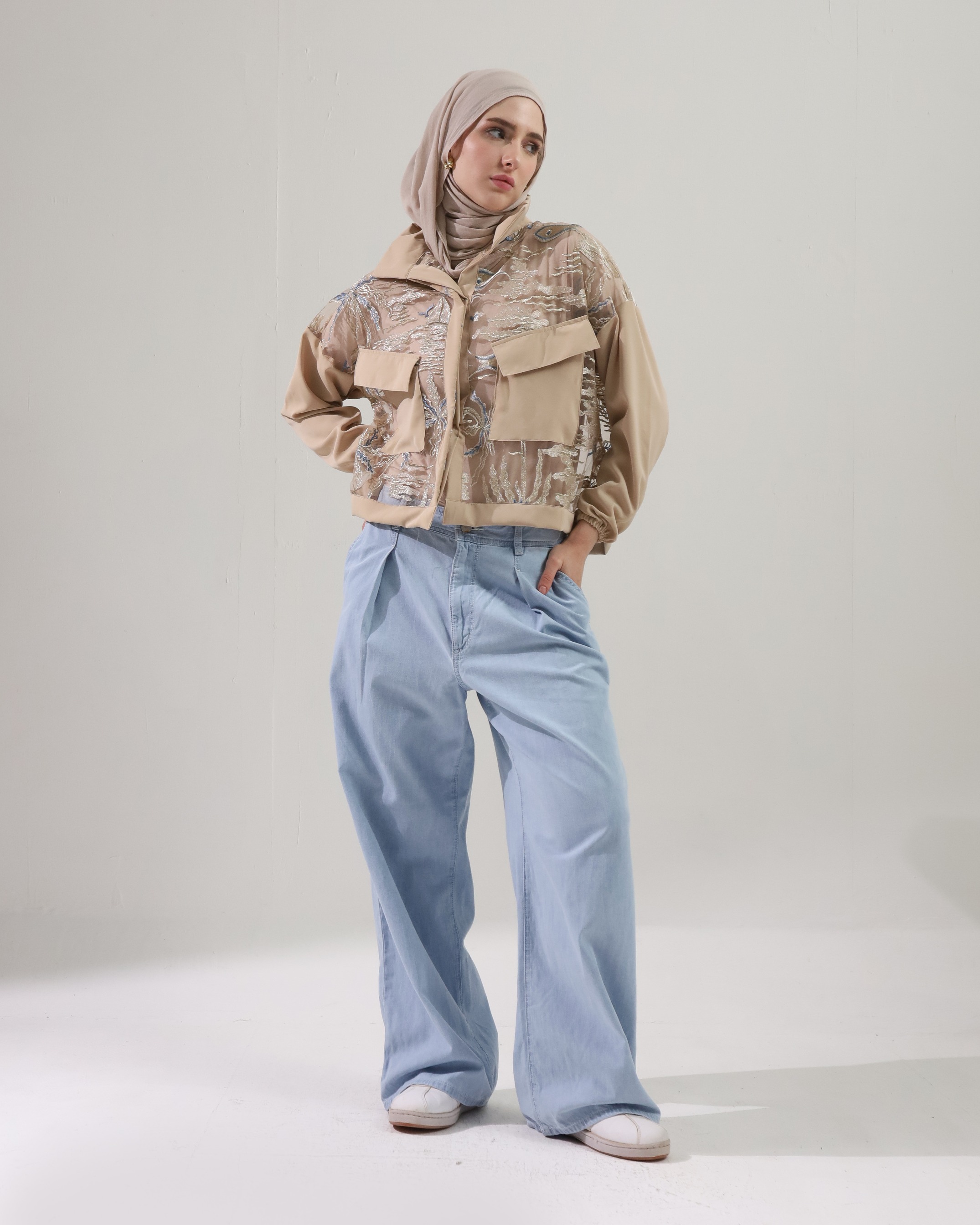 BELYANZA - Vicca Top Crop Lace Choco