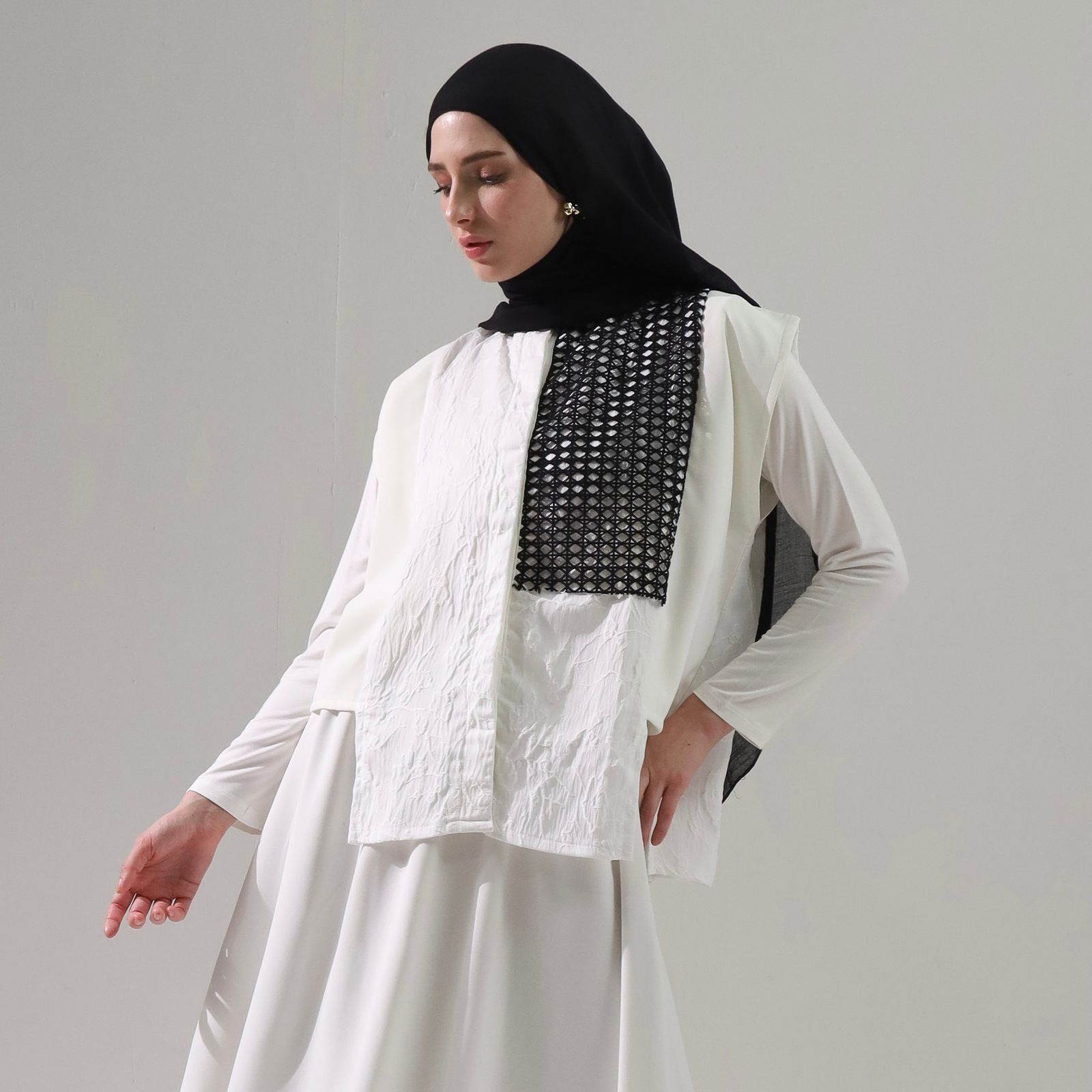 BELYANZA - Bellasa Outer Vest BW