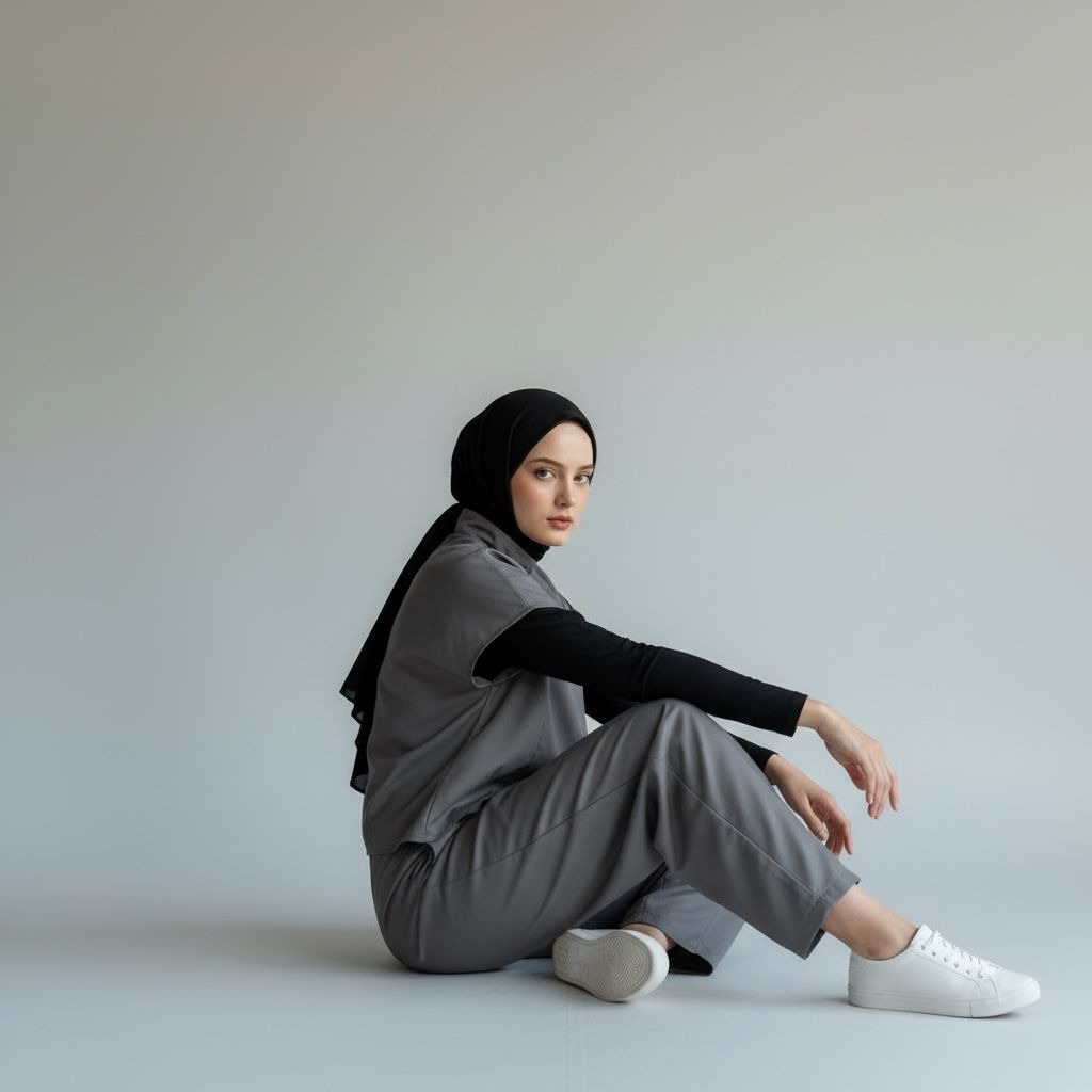 BELYANZA - Khafa Crop Top Outer Grey