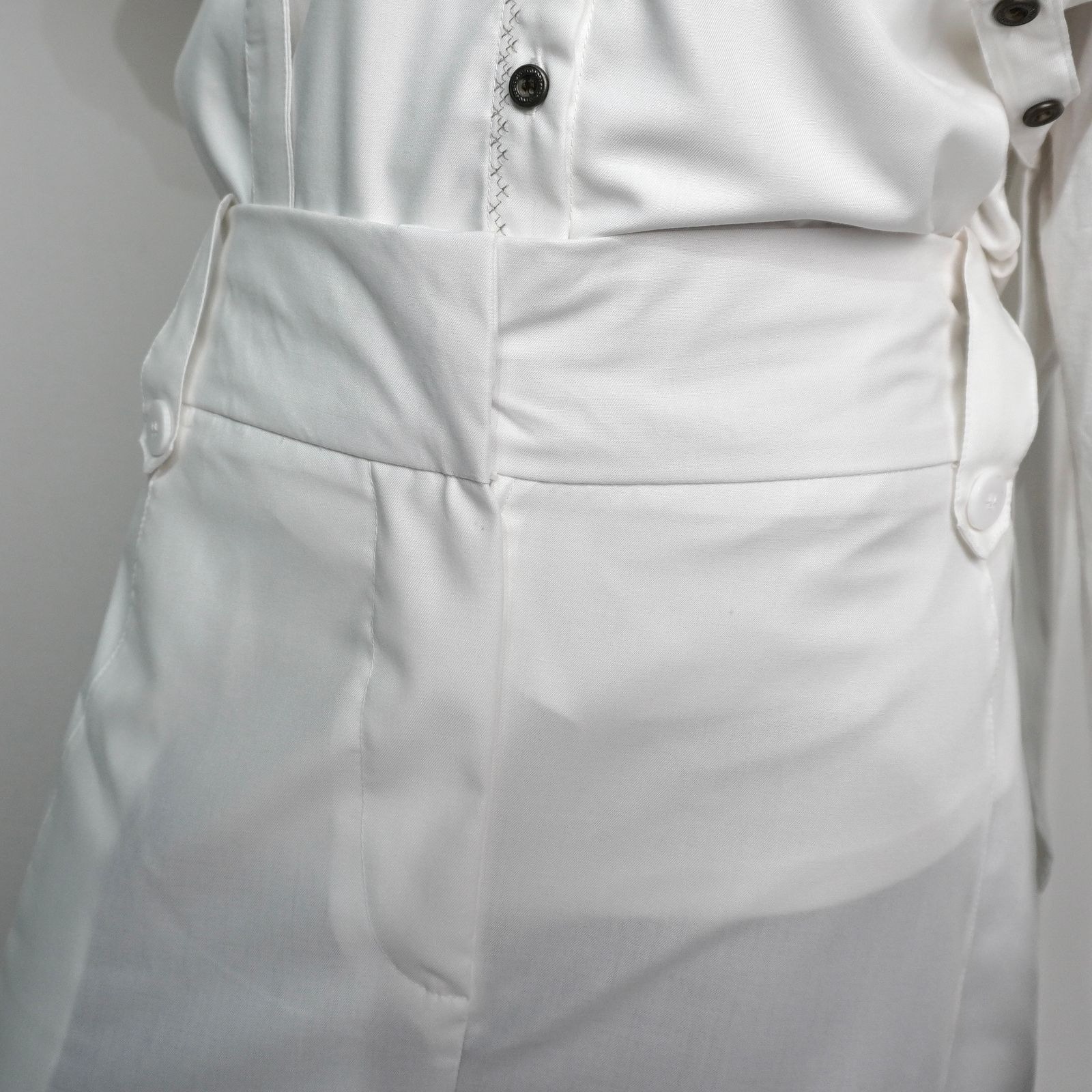 BELYANZA - Khafa Barrel Pants Grey White Basic