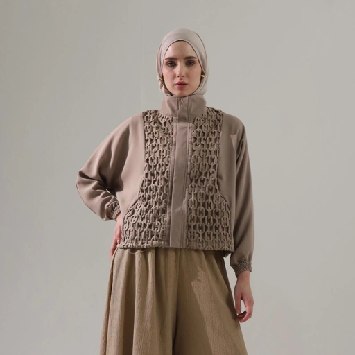 Image of BELYANZA - Pradya Jacket Choco Crop