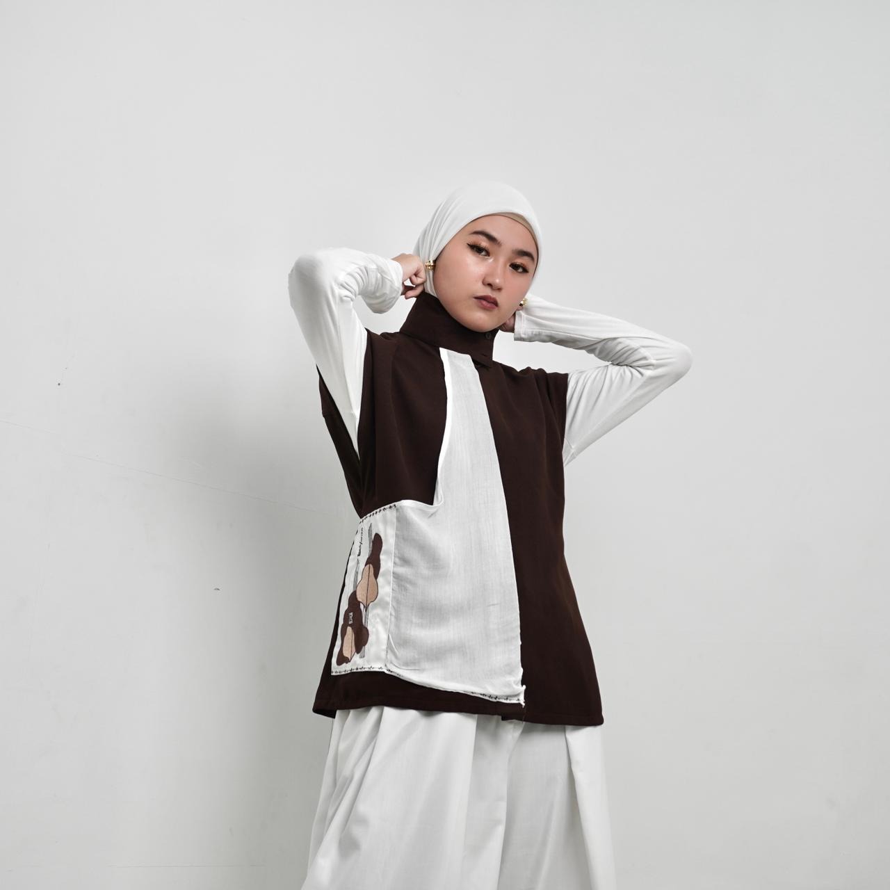 BELYANZA - Ruhie Outer Vest Mahogany Choco