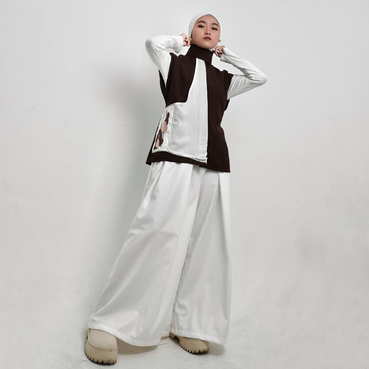 BELYANZA - Ruhie Outer Vest Mahogany Choco