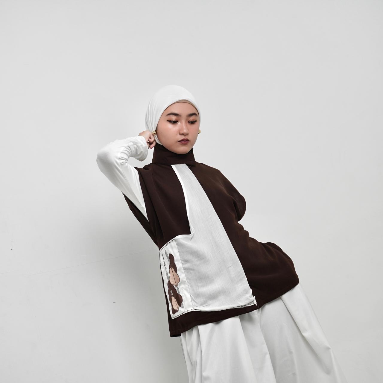 BELYANZA - Ruhie Outer Vest Mahogany Choco