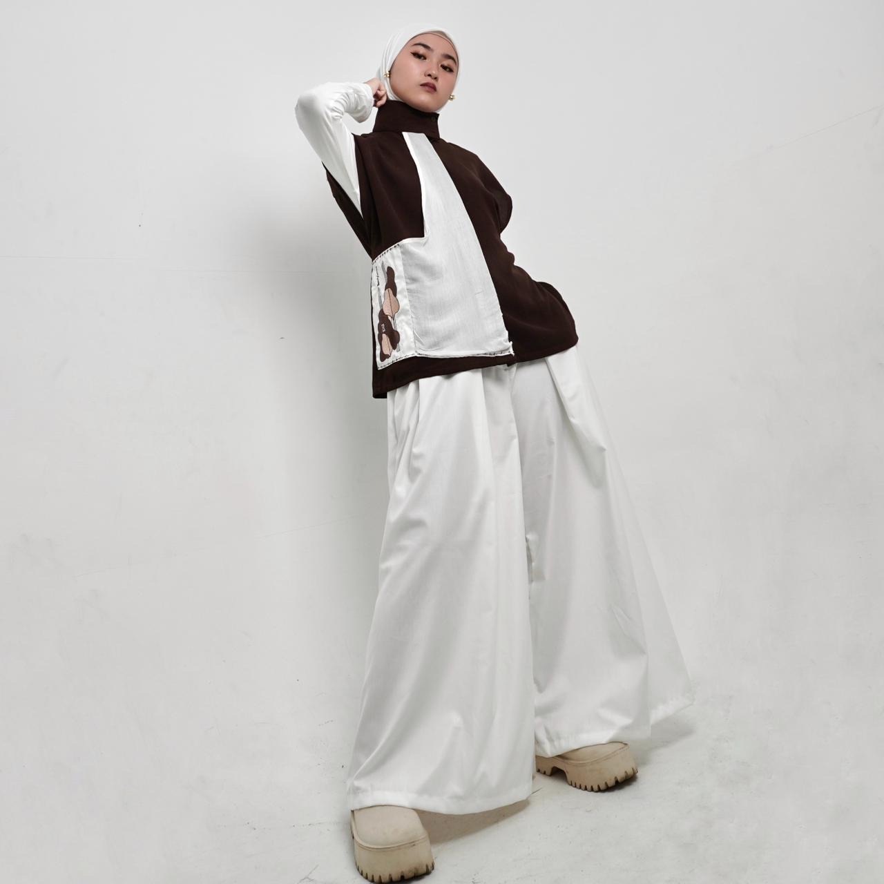BELYANZA - Ruhie Outer Vest Mahogany Choco
