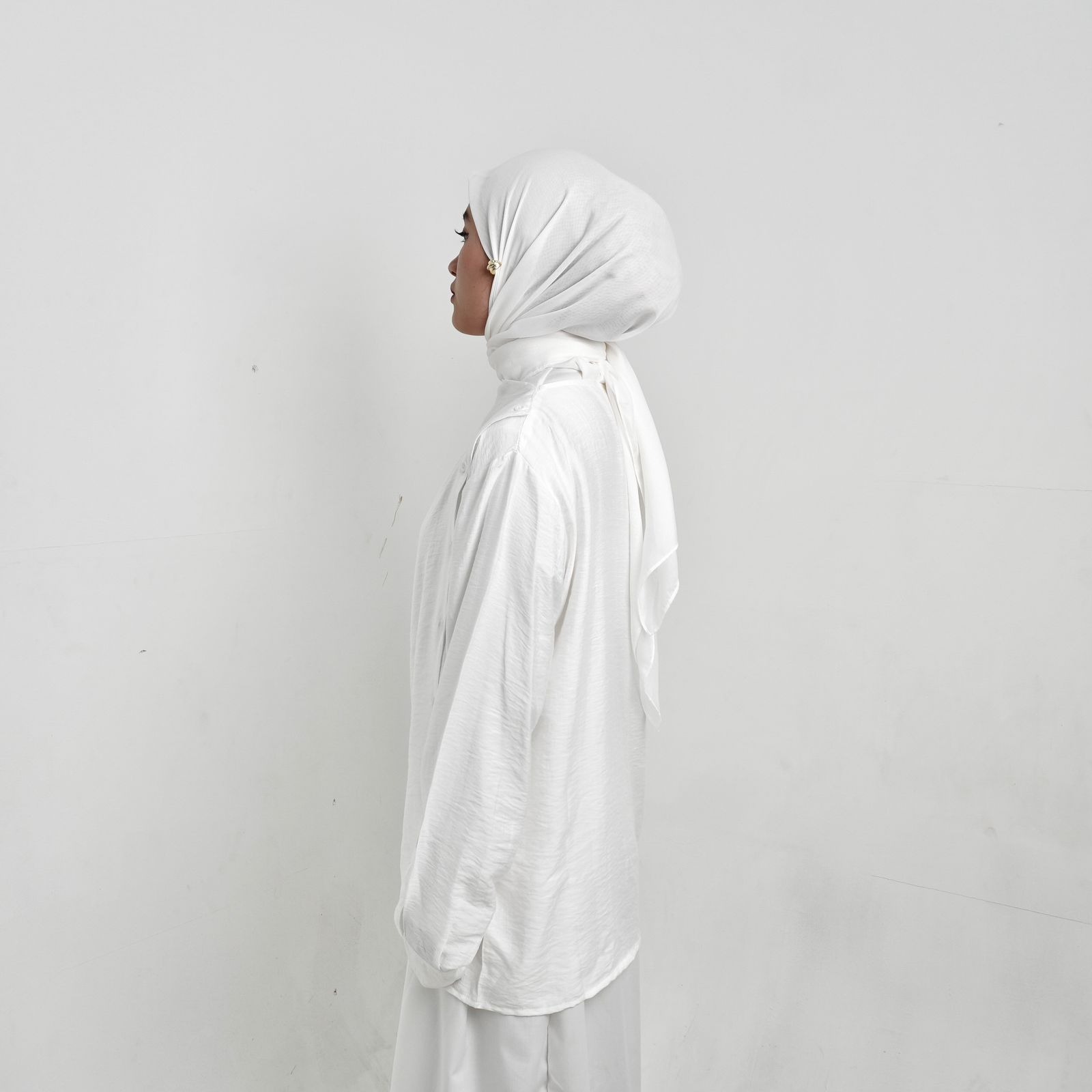 BELYANZA - Senina Top Atasan Blouse Inner Basic White
