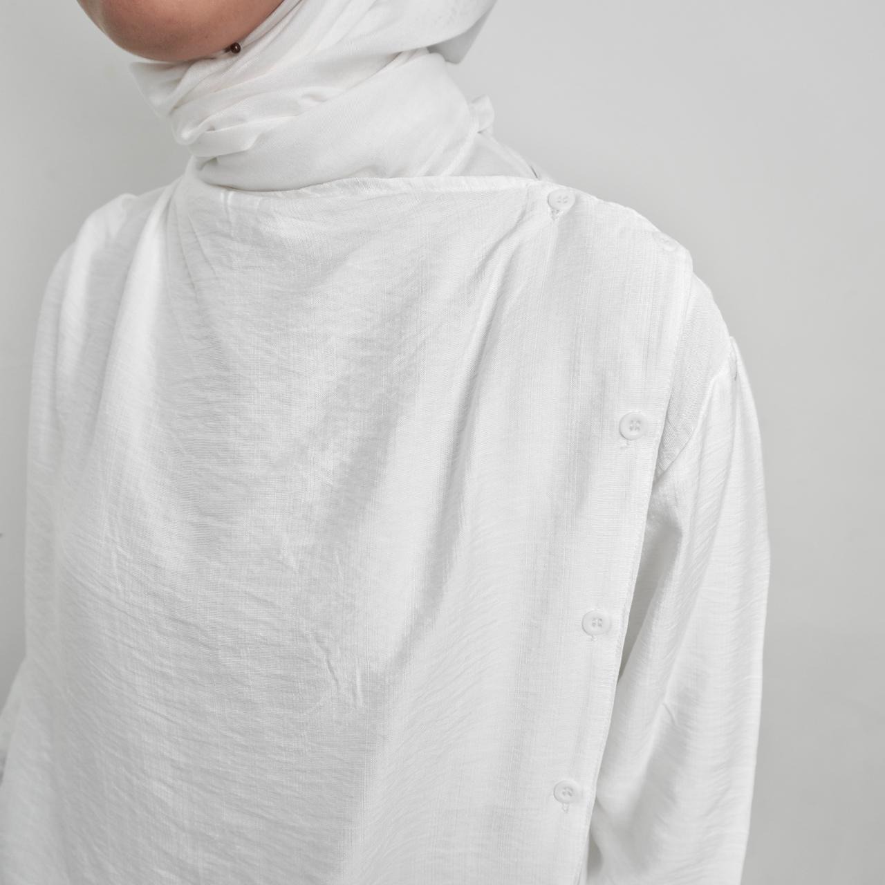BELYANZA - Senina Top Atasan Blouse Inner Basic White
