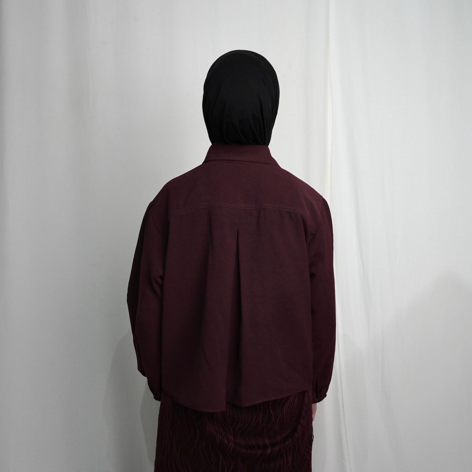 BELYANZA - Veila Crop Top Burgundy