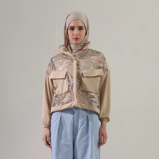 Image of BELYANZA - Vicca Top Crop Lace Choco