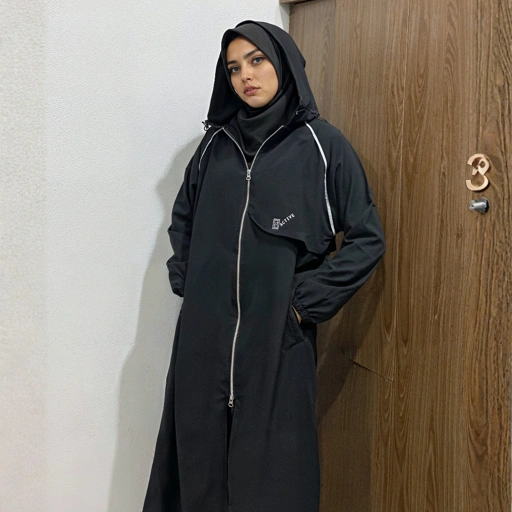 Image of BELYANZA ACTIVE - Anora Long Jacket Pants Dryfit Antibacterial Women Black for Padel Running Tennis