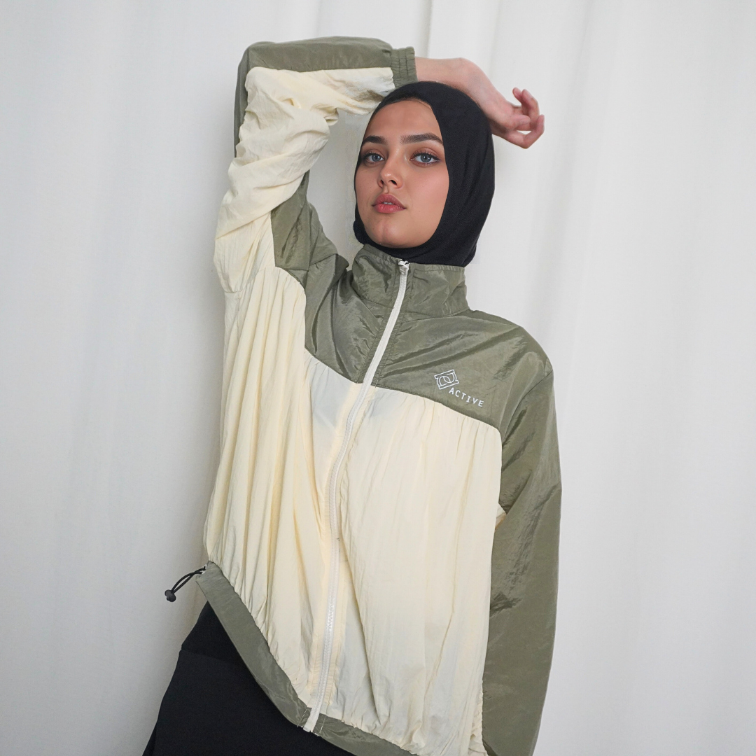 BELYANZA ACTIVE - Blesta Jacket Sporty Women Dryfit Antibacterial Cream Padel Zumba Running