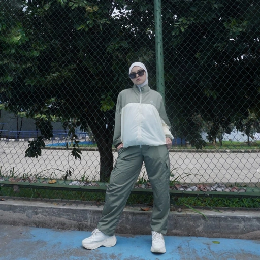 Image of BELYANZA ACTIVE - Blesta Jacket Sporty Women Dryfit Antibacterial Cream Padel Zumba Running