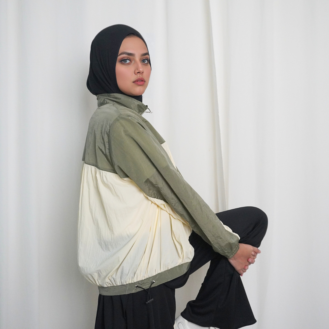 BELYANZA ACTIVE - Blesta Jacket Sporty Women Dryfit Antibacterial Cream Padel Zumba Running