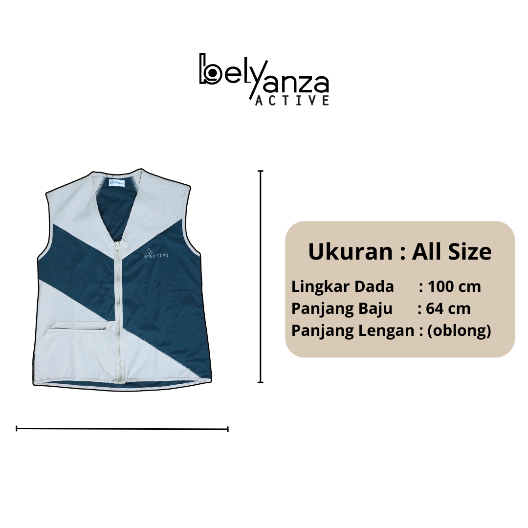 BELYANZA ACTIVE - Brunchy Vest Sport Unisex Dryfit Premium High Quality