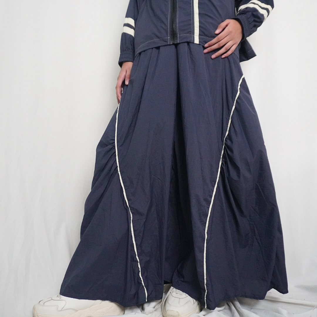 BELYANZA ACTIVE - Lixia Jacket Skirt Dryfit Antibacterial Women Navy for Padel Running Tennis