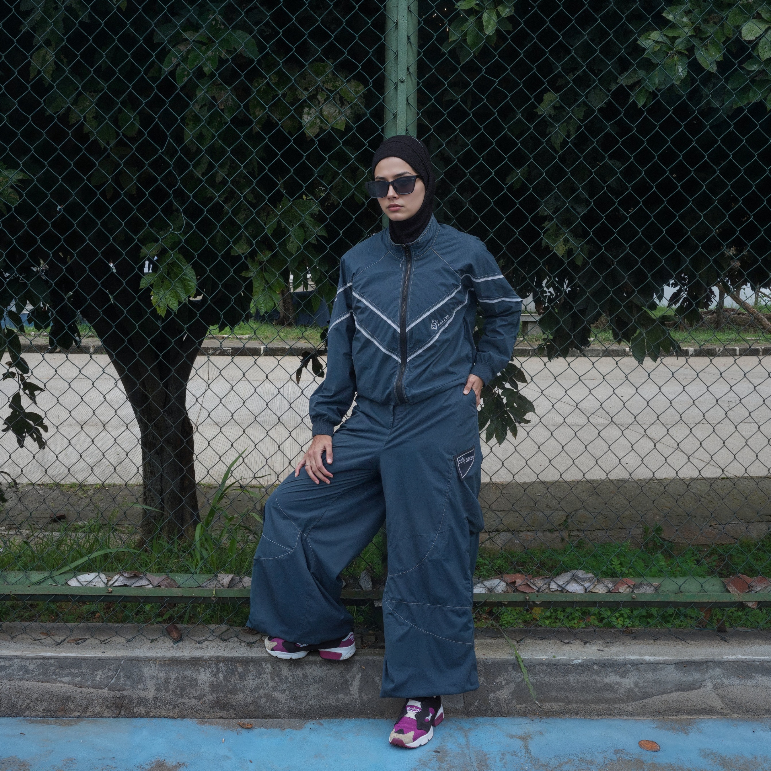 BELYANZA ACTIVE - Modlline Jacket Pants Dryfit Antibacterial Women Teal Green for Padel Running Tennis