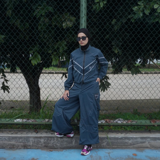 Image of BELYANZA ACTIVE - Modlline Jacket Pants Dryfit Antibacterial Women Teal Green for Padel Running Tennis