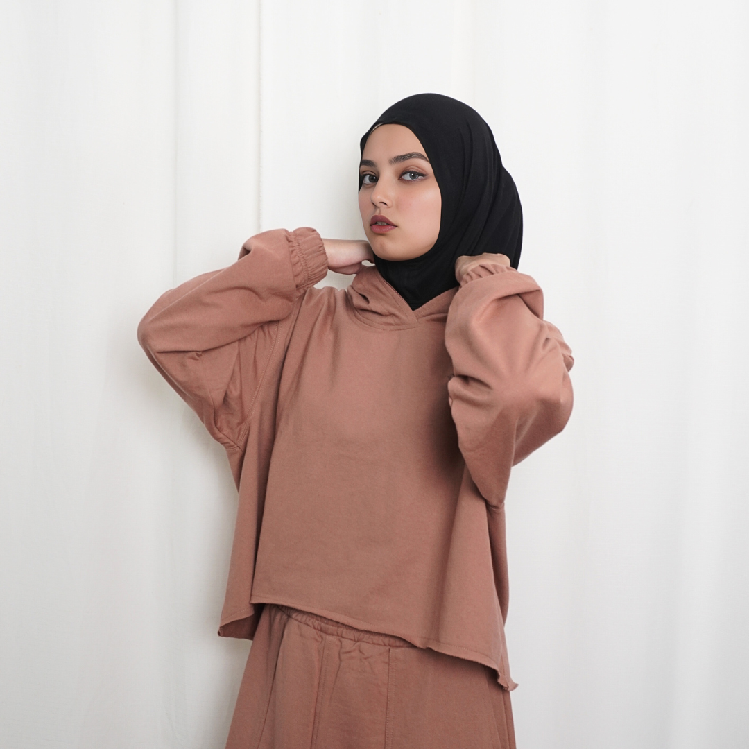 BELYANZA ACTIVE - Moody Hoodie Sweater Crop Top