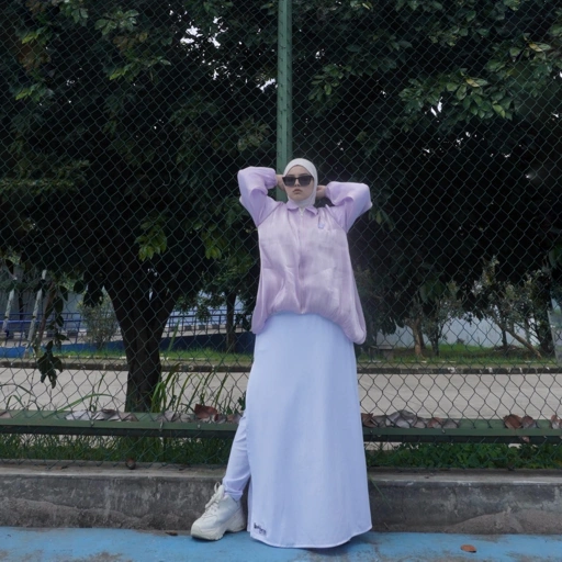 Image of BELYANZA ACTIVE - Nevuta Jacket Top Modest Sporty Lilac Premium High Quslity