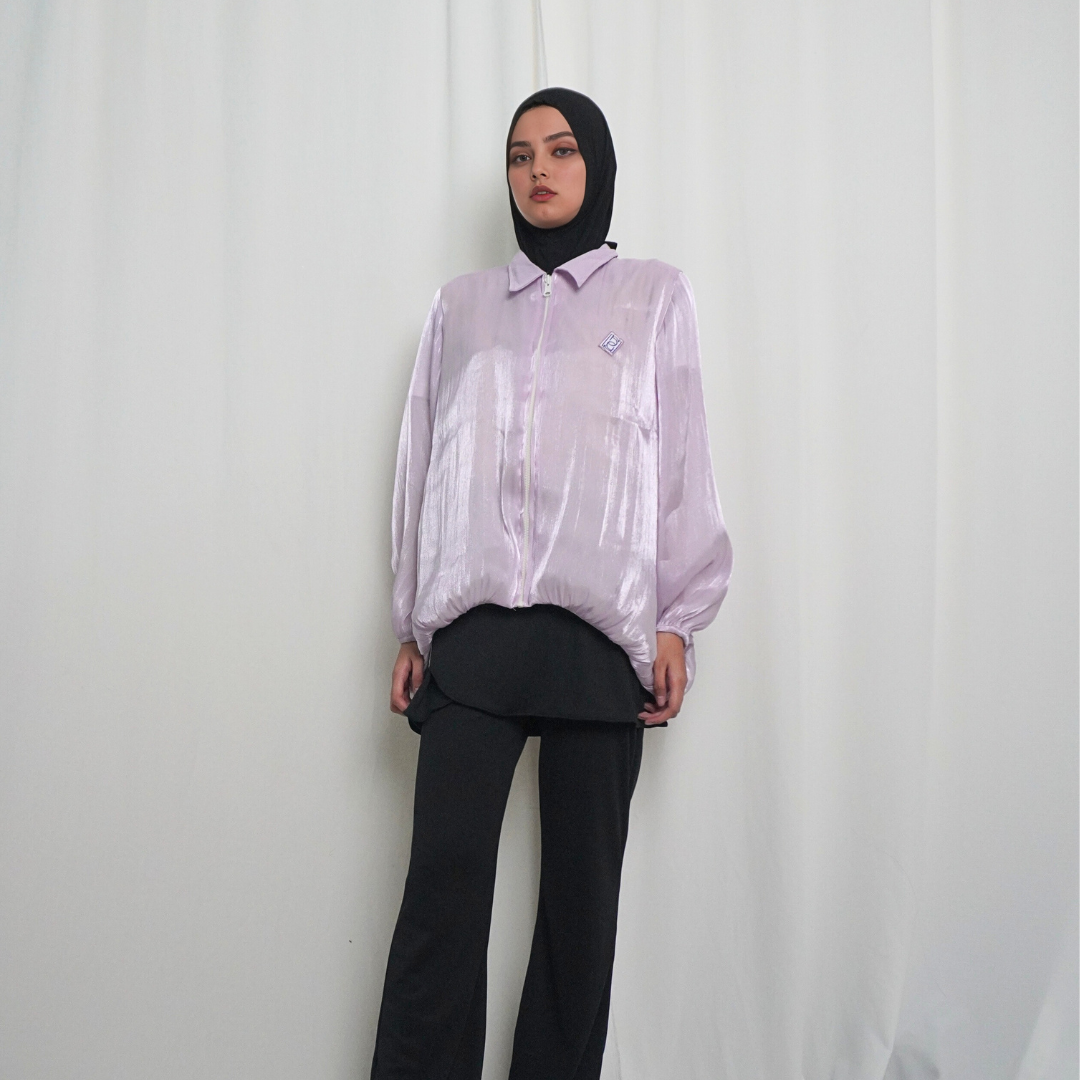 BELYANZA ACTIVE - Nevuta Jacket Top Modest Sporty Lilac Premium High Quslity