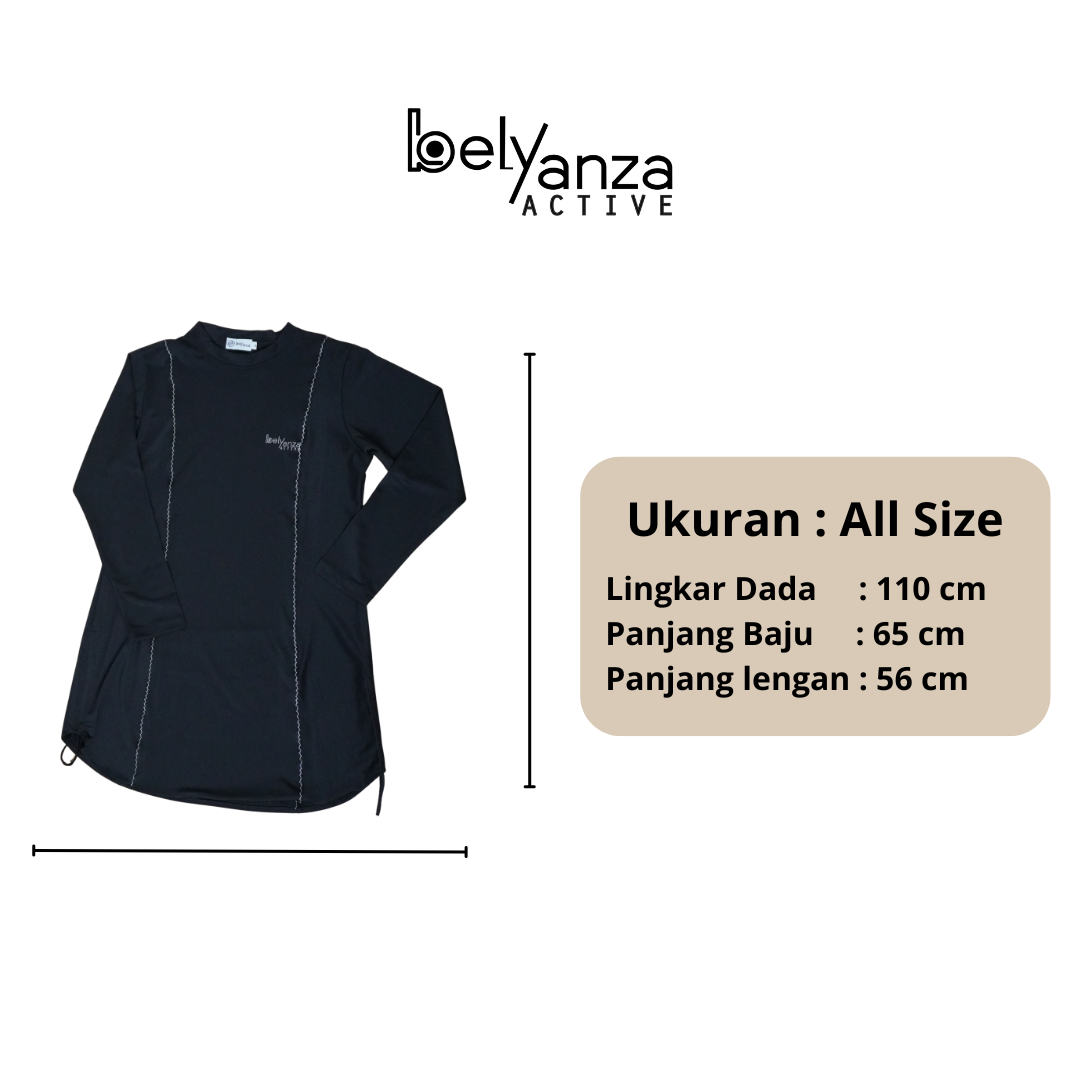 BELYANZA ACTIVE - Noira Top Sport Jersey High Cool Technology