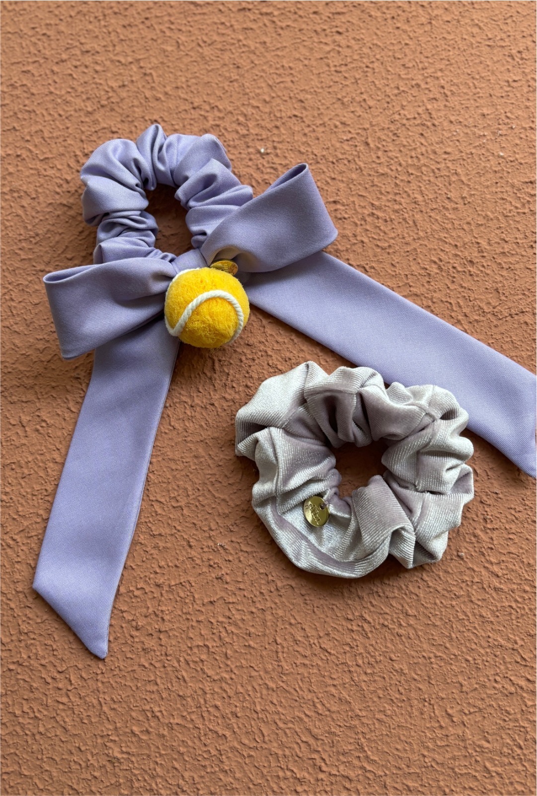 COURT CHARM (SCRUNCHIE SET OF 2)