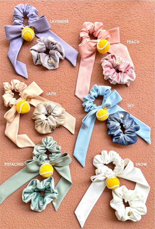 Image of COURT CHARM (SCRUNCHIE SET OF 2)