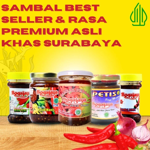 Image of SAMBAL PETIS UDANG BOGAJAYA SIAP MAKAN 270 GRAM / PETIS TERENAK OLEH-OLEH SURABAYA (BEST SELLER)