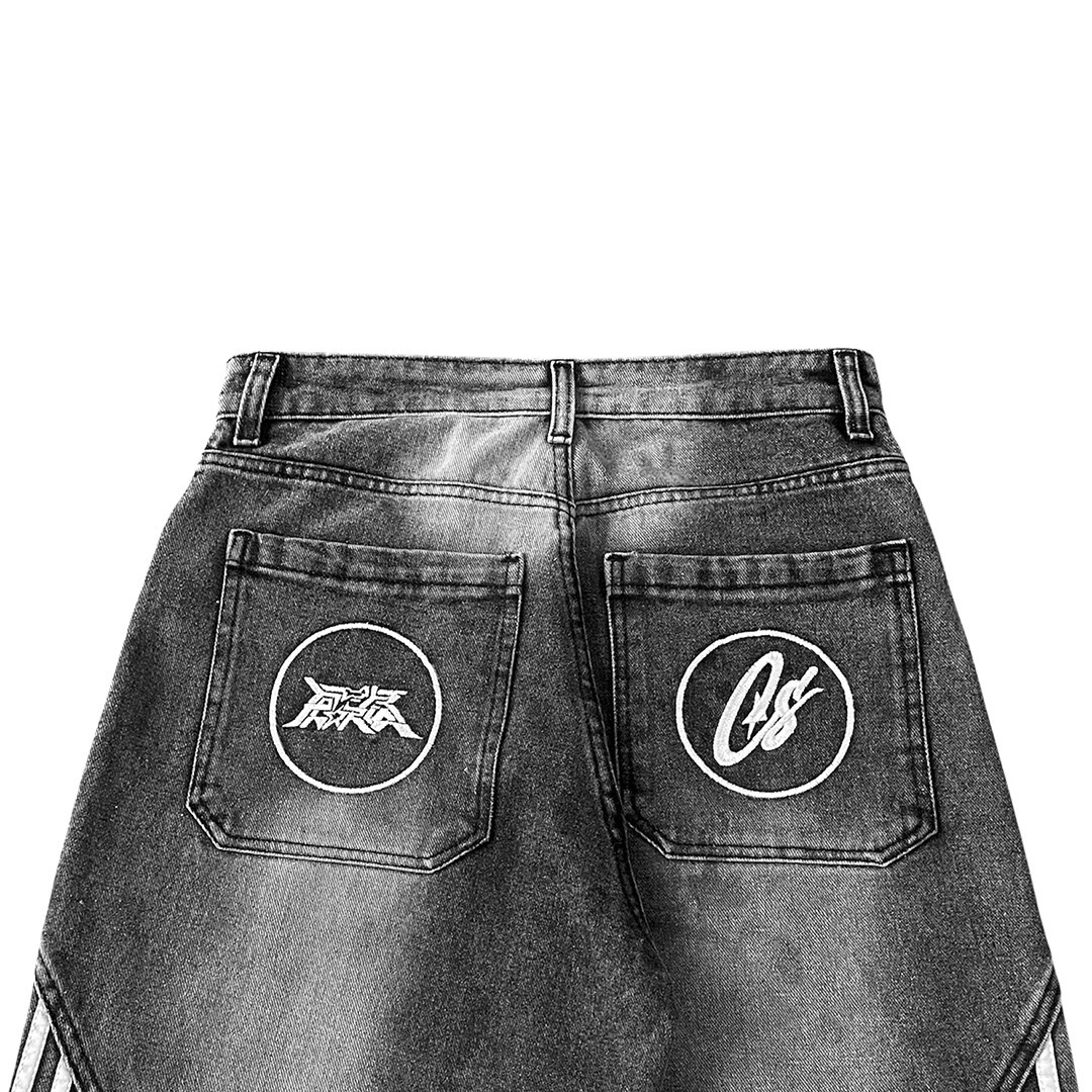 BAGGY JEANS GREYWASH HOLEVISION