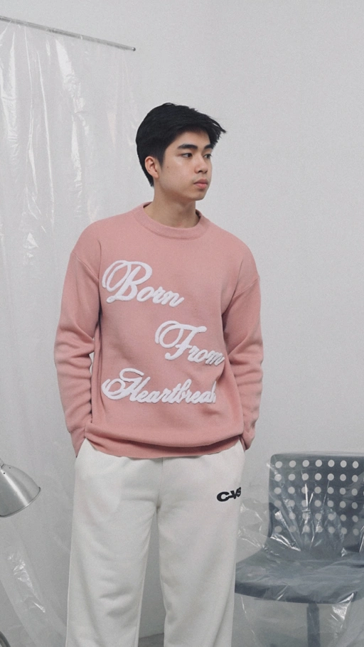 Image of KNITWEAR BORN FROM HEARTBREAK PINK v.2