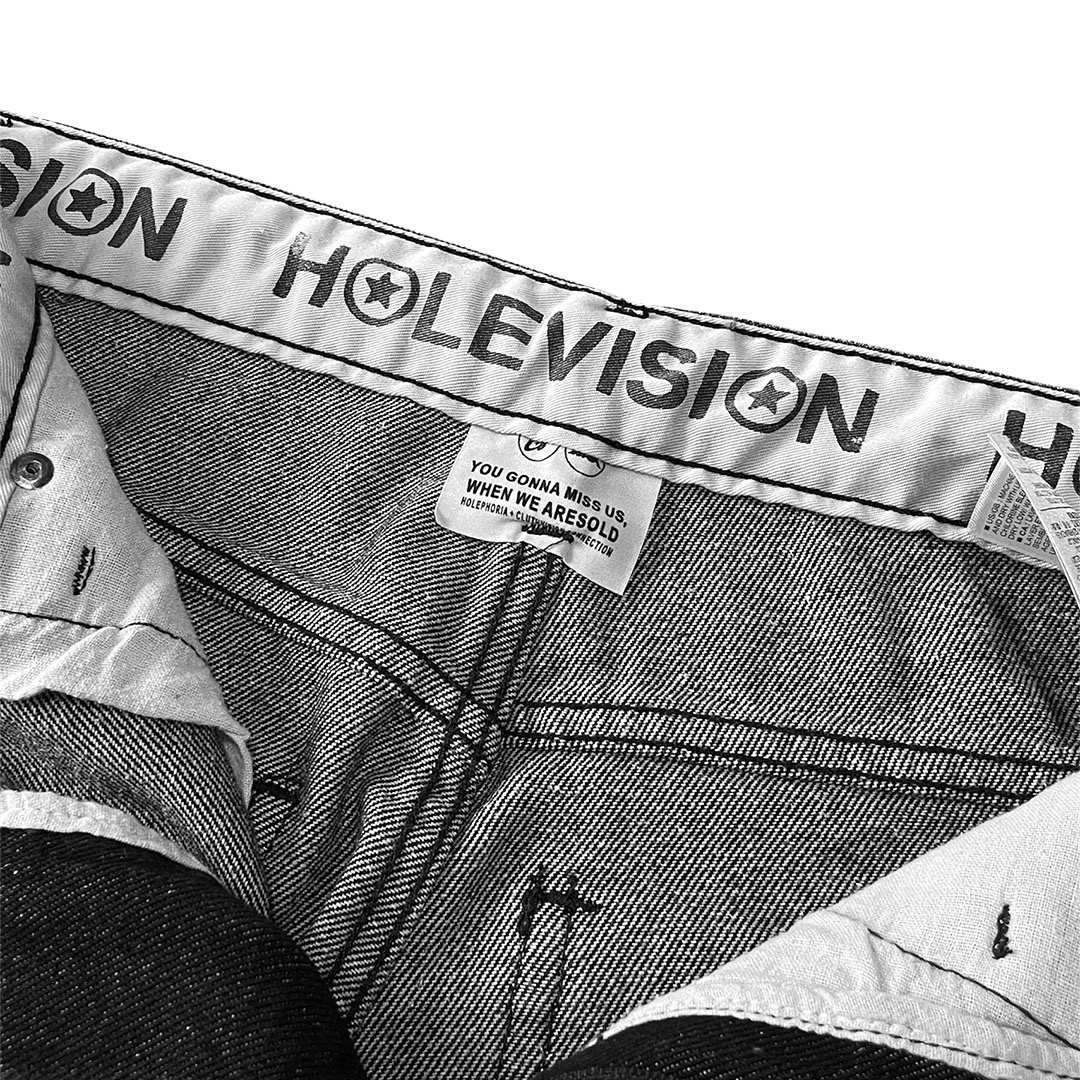 BAGGY JEANS GREYWASH HOLEVISION