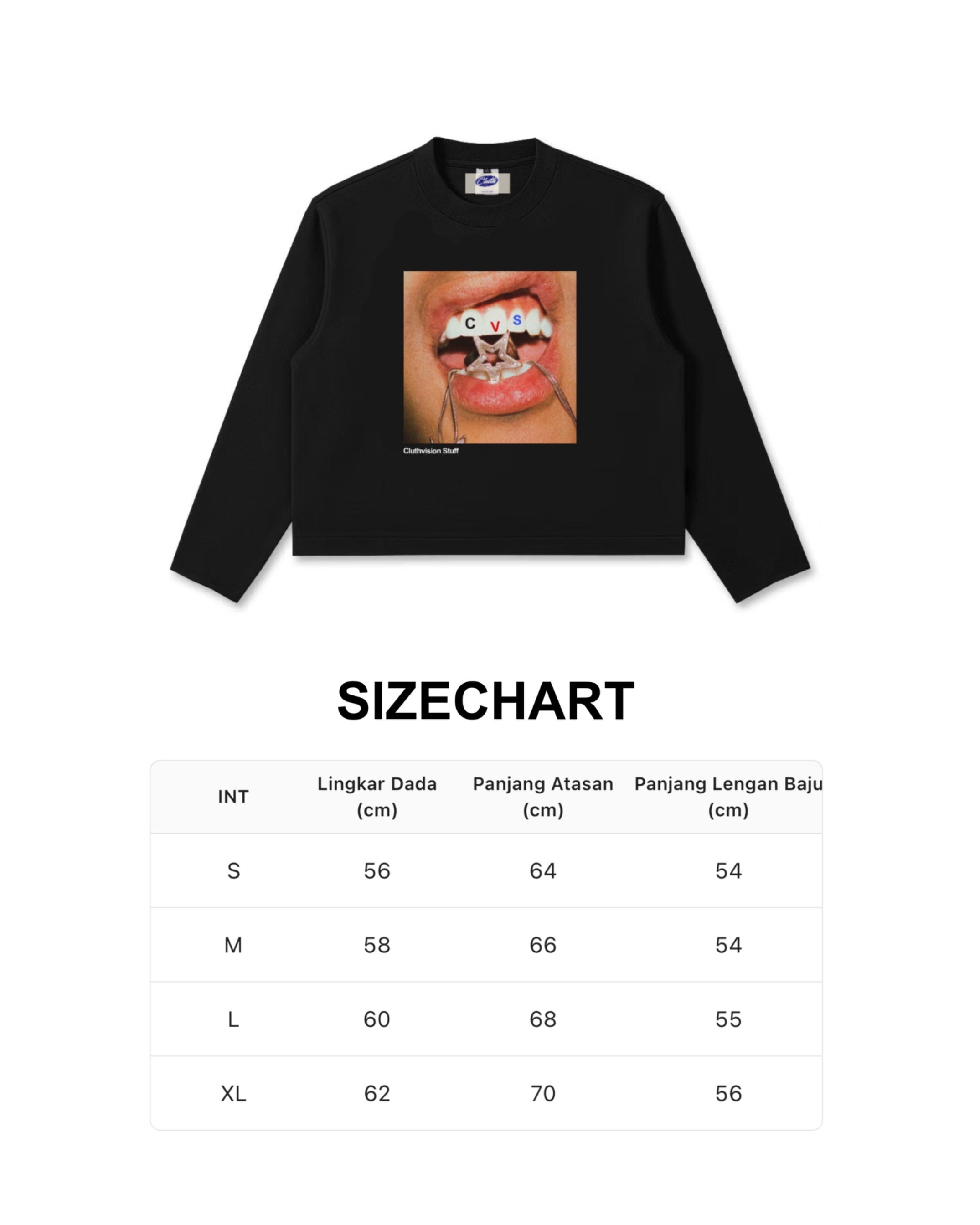 LONGSLEEVE BLACK LIPS