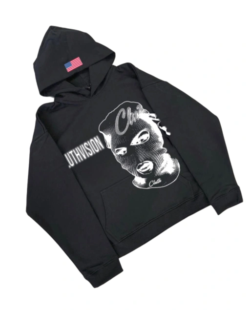 Image of ROBBERY MASK CHARCOAL HOODIE