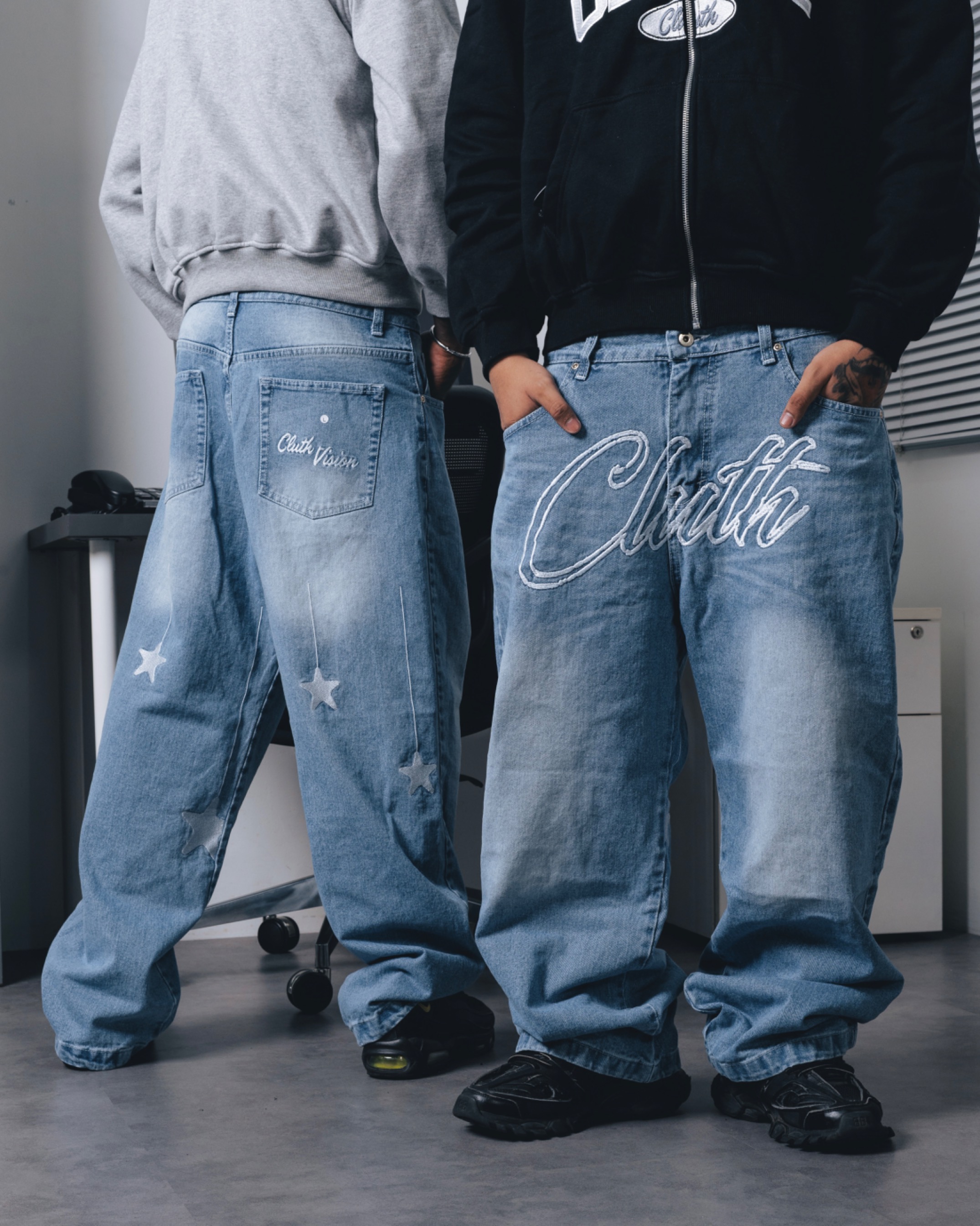 BAGGY JEANS CLUTHVISION BLUE STARS