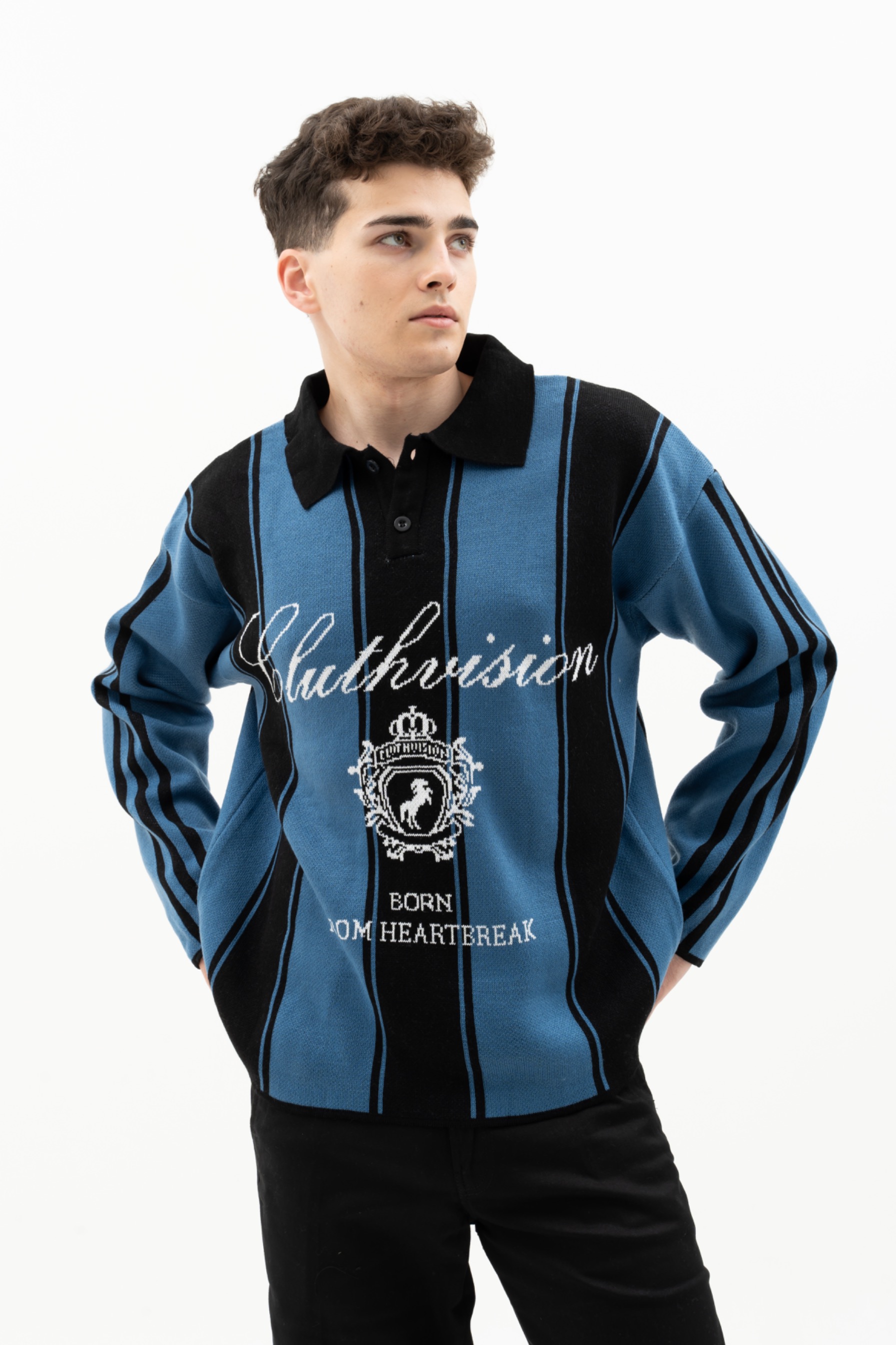 KNITWEAR DENIM BLUE ROYAL GLORY