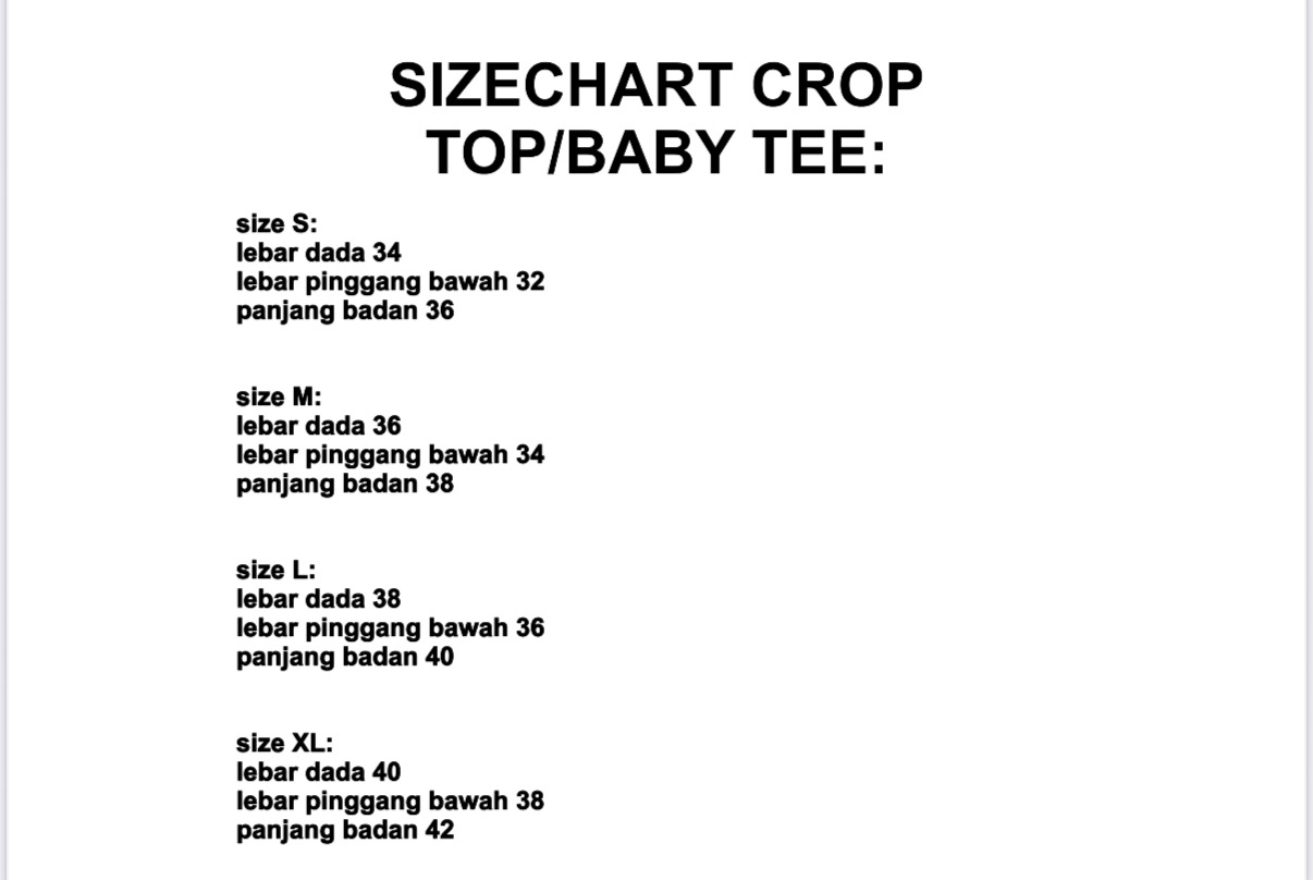 CROPTOP BABY TEE CVSGURL COLLECTION
